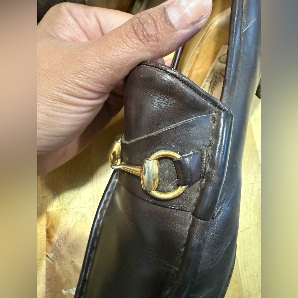 Gucci Dark Brown Leather Loafer - Picture 7 of 14